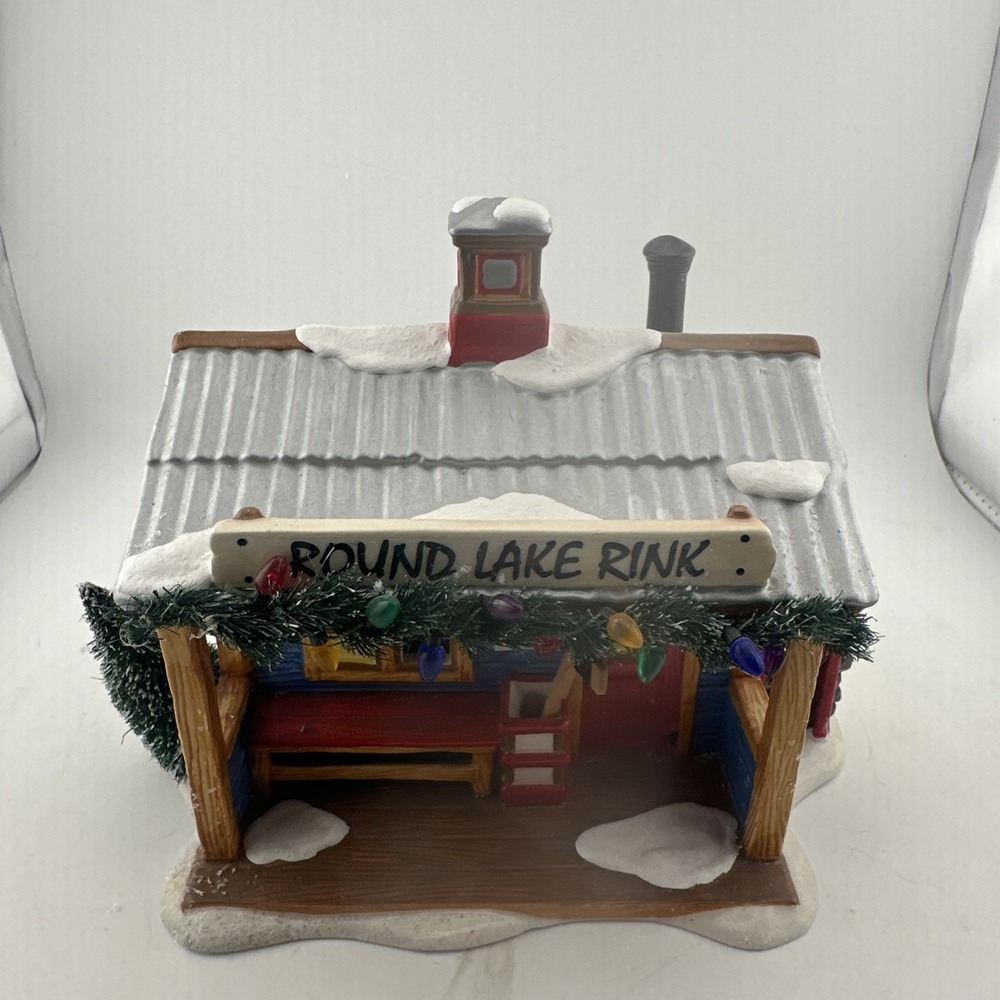 Dept 56 Snow Village Round Lake Rink 4020217 Lighted 2011